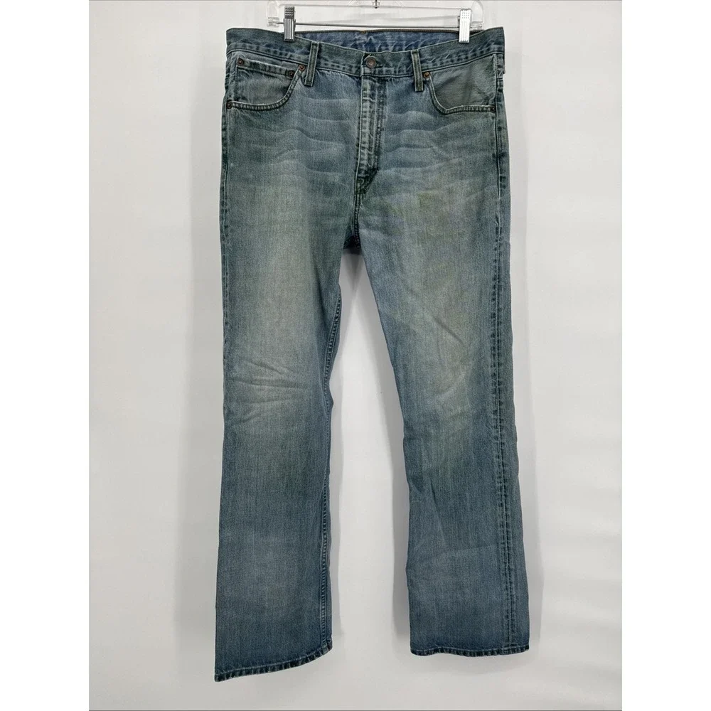 Vintage LEVI'S Men 507 04 Regular Straight‎ Jeans Size W36 34L Unique Fade